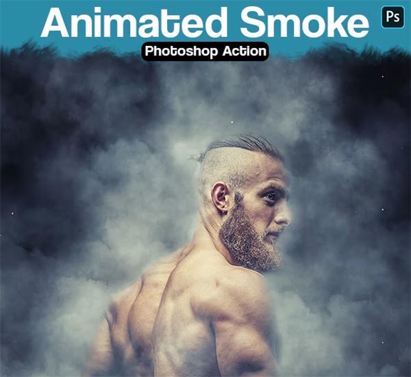 animated smoke photoshop action download